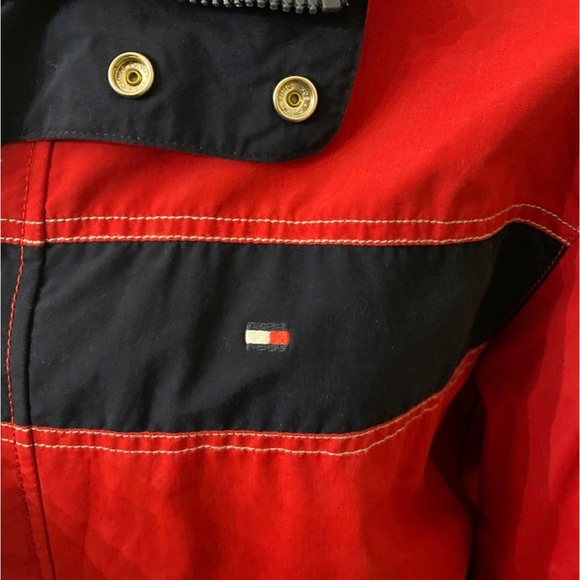 Tommy Hilfiger XL Mens Jacket Red & Navy Blue - Picture 5 of 8